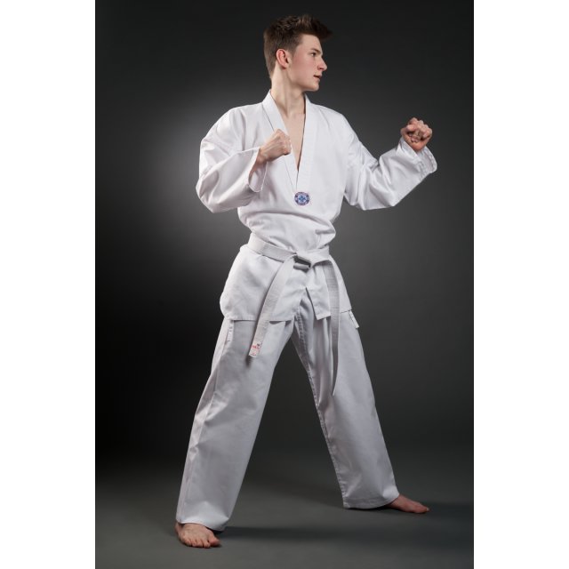 Ju-Sports Taekwondo-Anzug Chagi Gr 90 bis 200 ribbed Wellenoptik 