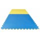 Puzzlematte Econo 2 cm Crosstexture blau/gelb Wendematte