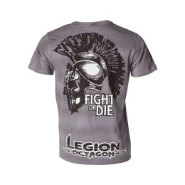 LEGION OCTAGON T-Shirt Fight or Die. grau