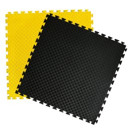 Wendematte / Steckmatte schwarz/gelb