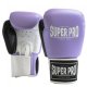 Super Pro Leder (Thai)Boxhandschuhe Enforcer lila/black/white