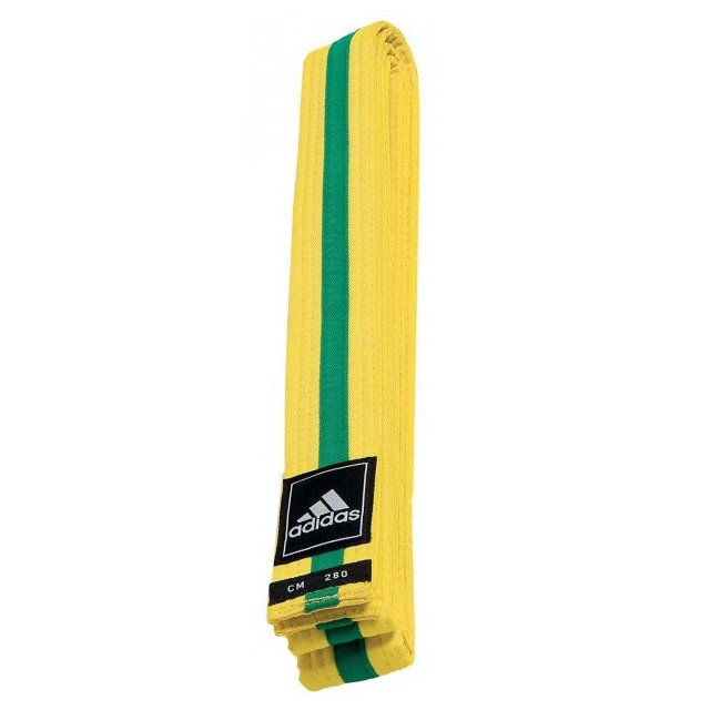 Adidas Budogürtel gestreift gelb/grün/gelb