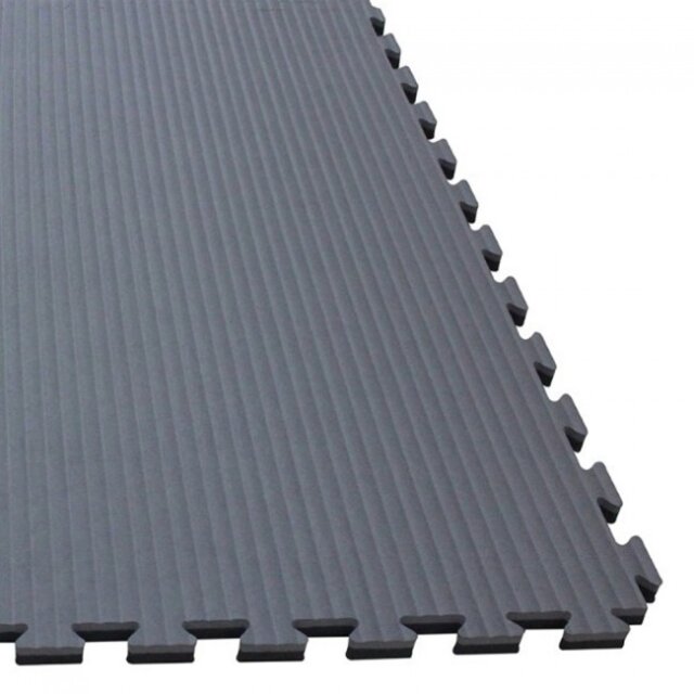 Puzzelmatte 100 x 100 x2,5 cm grau/schwarz