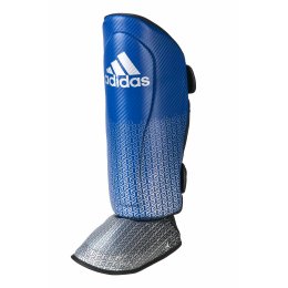 adidas Pro Kickboxing Schienbein-Spannschutz blue/silver,...