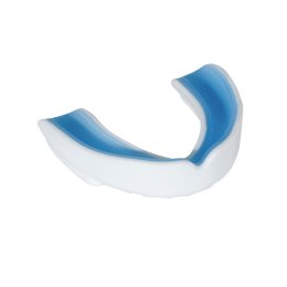 Zahnschutz Senior CE zweifarbig weiß/blau