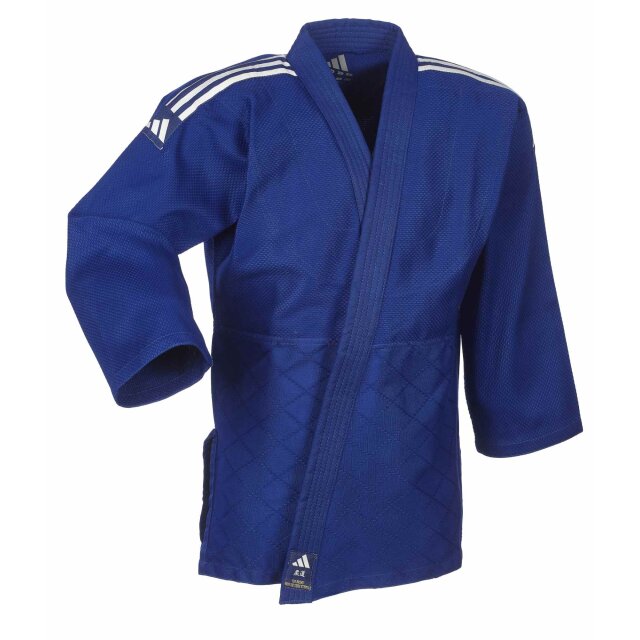 adidas Judo-Anzug Club blau/weiße Streifen, J350B