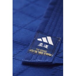 adidas Judo-Anzug Club blau/weiße Streifen, J350B