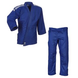 adidas Judo-Anzug Club blau/weiße Streifen, J350B