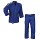 adidas Judo-Anzug Club blau/weiße Streifen, J350B
