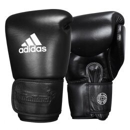 Muay Thai Handschuh 200 adidas schwarz Leder 16oz