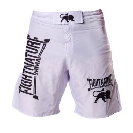 FIGHTNATURE MMA Shorts Shadow White