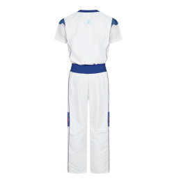 Kickboxuniform Star Edition weiss-blau