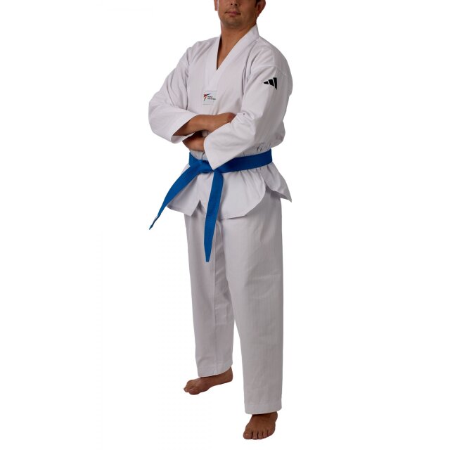 adichamp II weißes Revers Taekwondoanzug