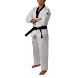 adichamp II schwarzes Revers Taekwondoanzug