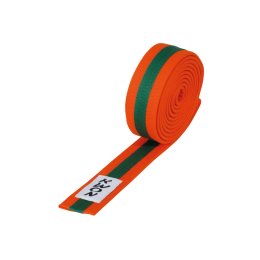 KWON Budo-Gürtel mehrfarbig orange/grün/orange 220