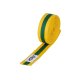 KWON Budo-Gürtel mehrfarbig gelb/grün/gelb 200