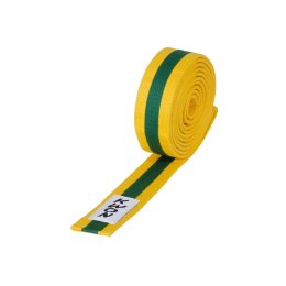 KWON Budo-Gürtel mehrfarbig gelb/grün/gelb 220