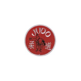 Aufnäher / Stickabzeichen Judo rot